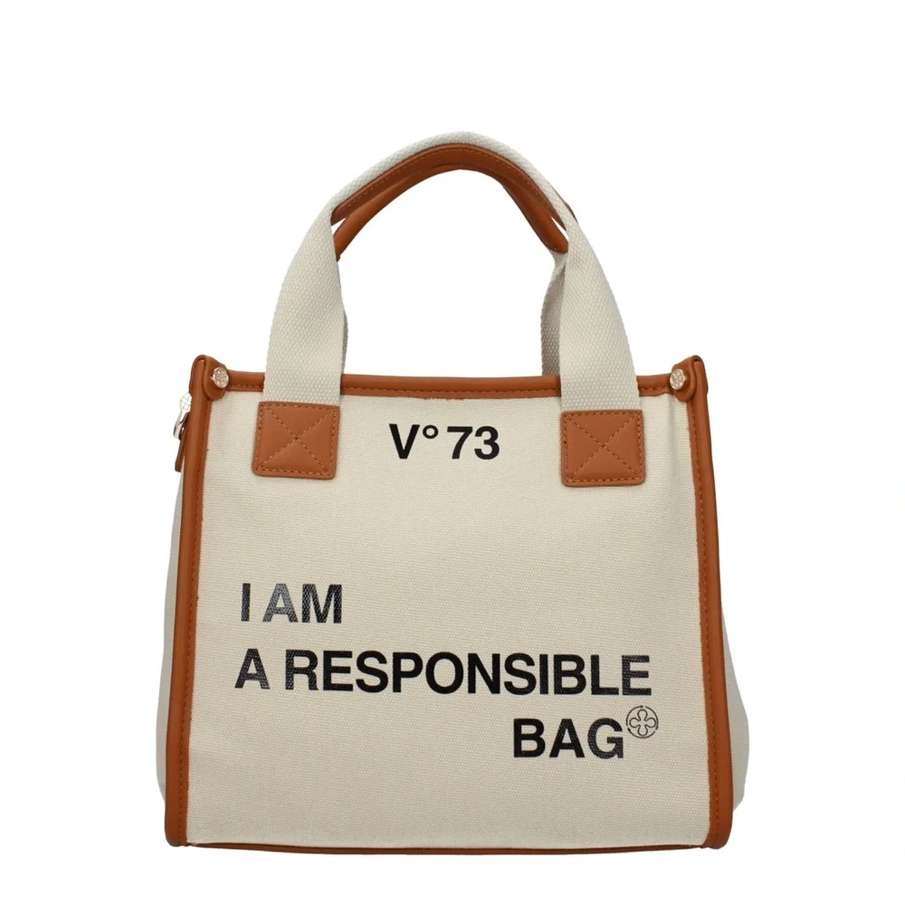 V°73 “I Am a Responsible Bag” Canvas Tote | Vegan Leather Trim | NWT - Picture 3 of 13